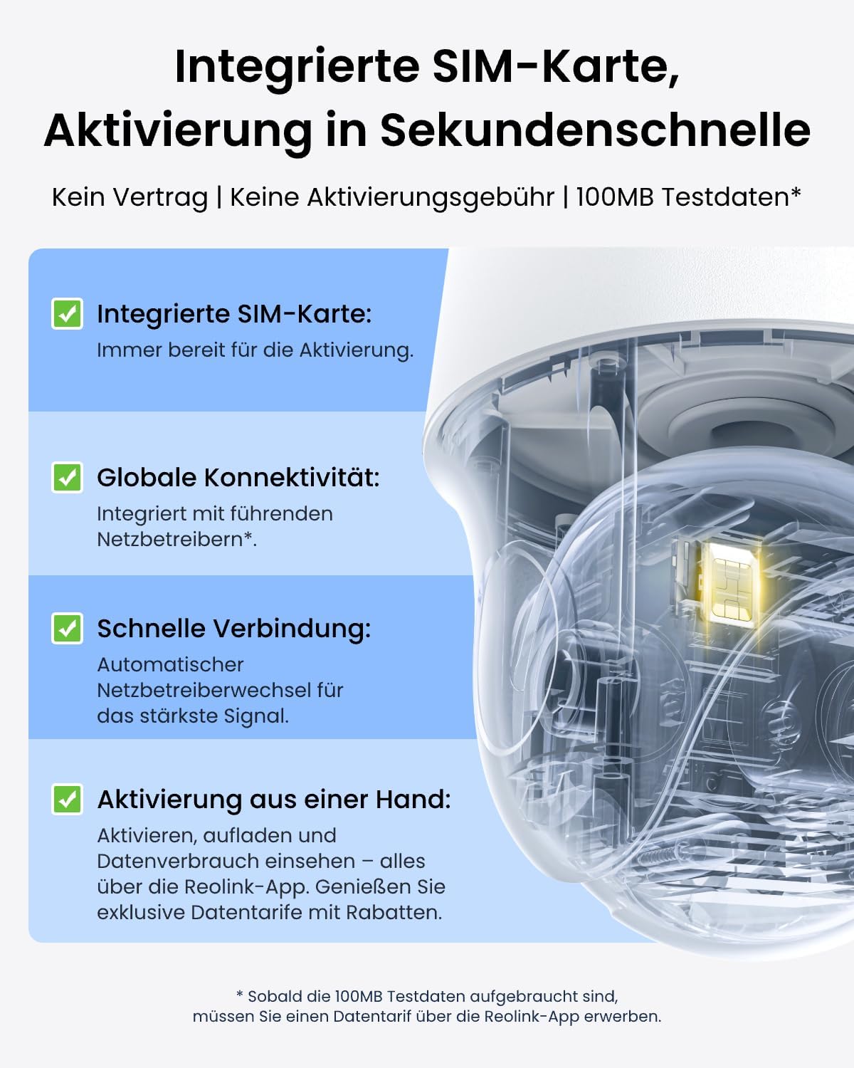 Reolink 4G LTE Camera Solar Outdoor, 2K 4MP, Coloured Night Vision – Bild 5