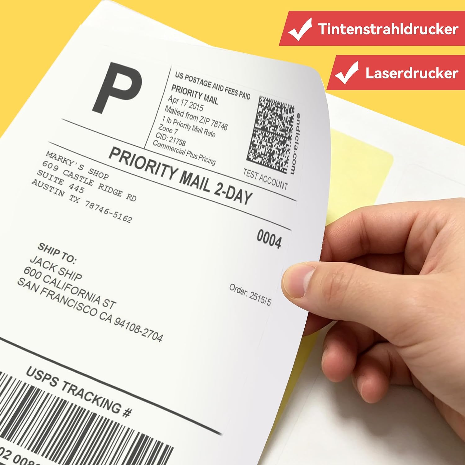 40 Sheets Self-Adhesive DIN A4 Labels, Paper Sticker for Printing, Self-Adhesive Labels, Universal Printable, Compatible with Inkjet and Laser Printers – Bild 4
