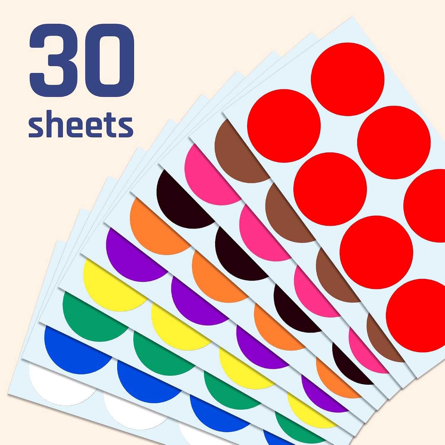 240 pieces, 50 mm adhesive dots, colourful, large, round dot stickers, 10 – Bild 2