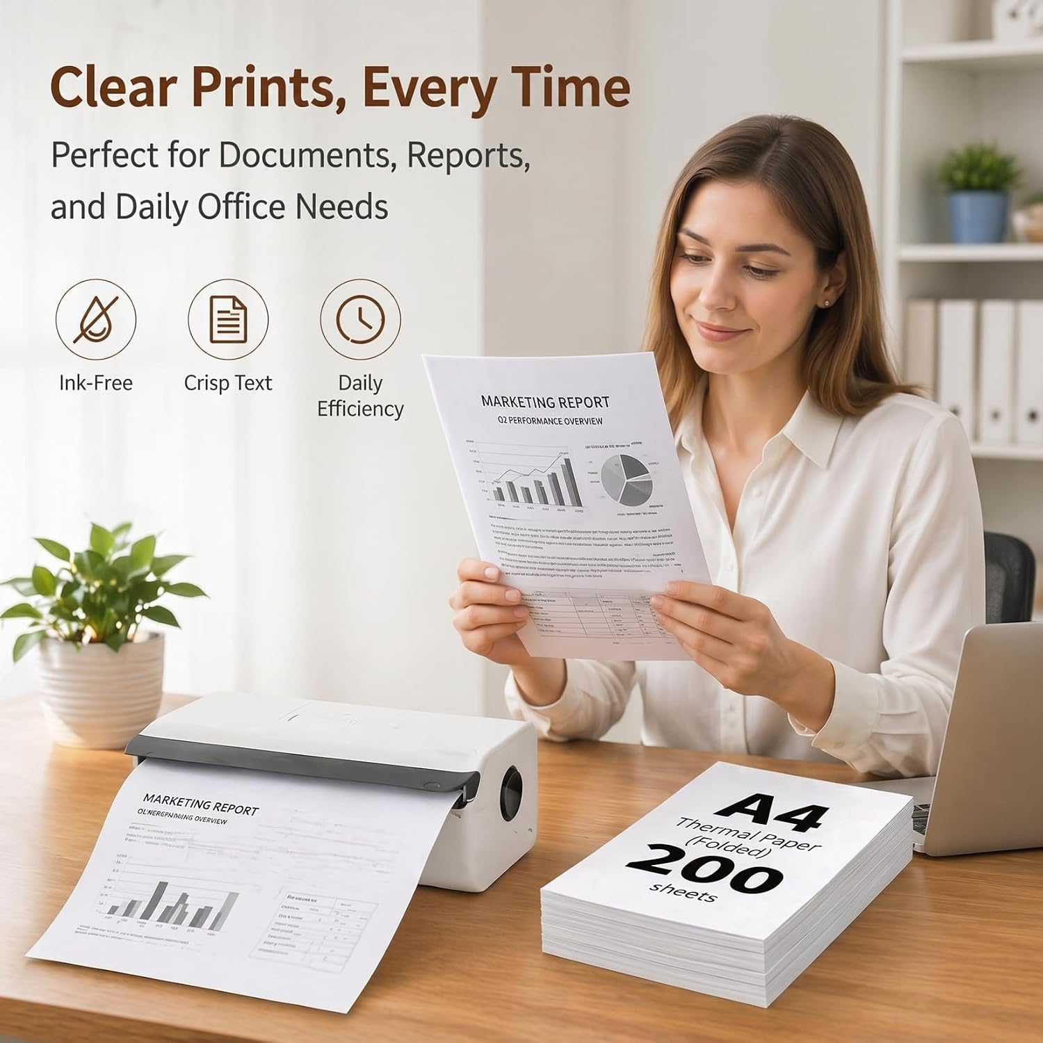 200 Sheets for Thermal Printer Paper A4 Thermal Paper – Bild 6