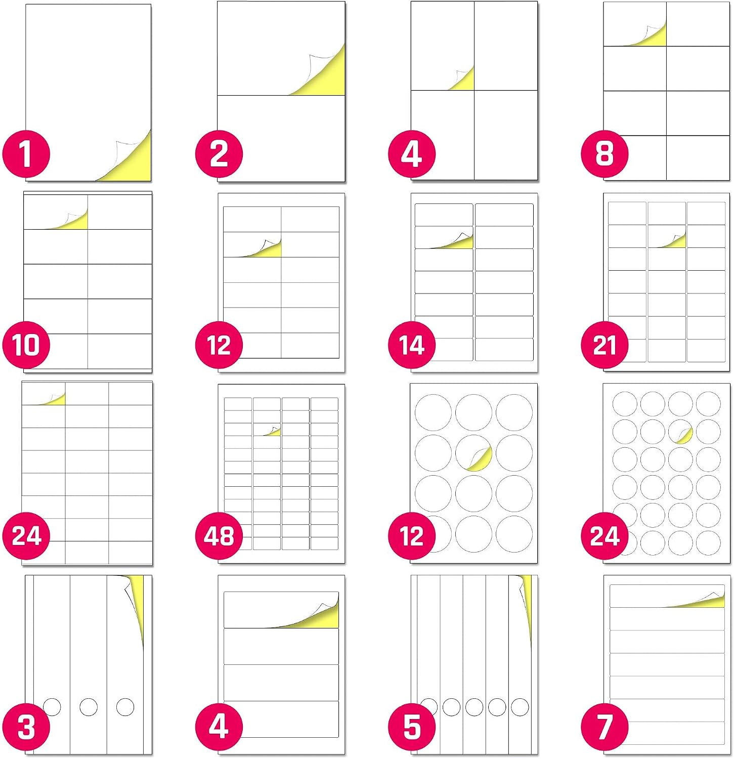 25 Sheets - Paper for Printing A4, Printable Sticker – Bild 9