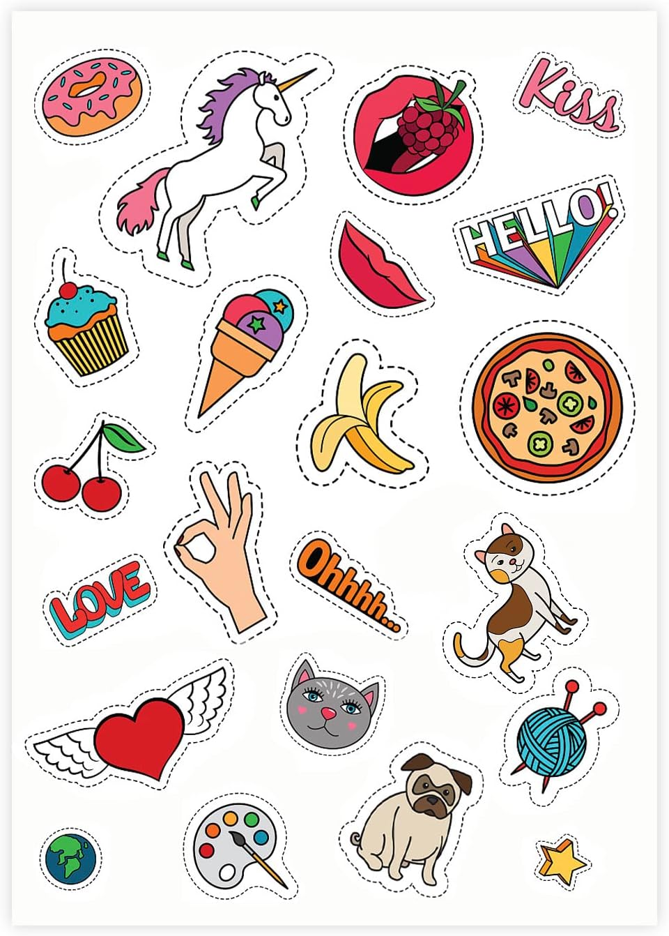 20 Sheets, 210 mm x 297 mm, Universal Labels, Self-Adhesive Printable, Sticker Matte Paper, A4 Sticker, Compatible with Inkjet & Laser Printers, 1 Label per Sheet – Bild 6