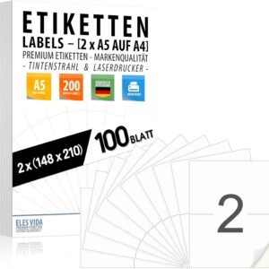 Self-Adhesive A5 Shipping Stickers 210 x 148 mm