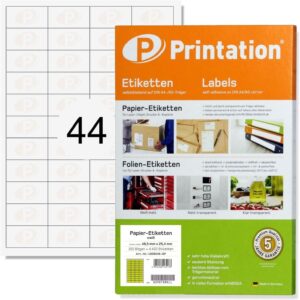 Printation Self-Adhesive Labels 48.5 x 25.4 mm Pack of 1100