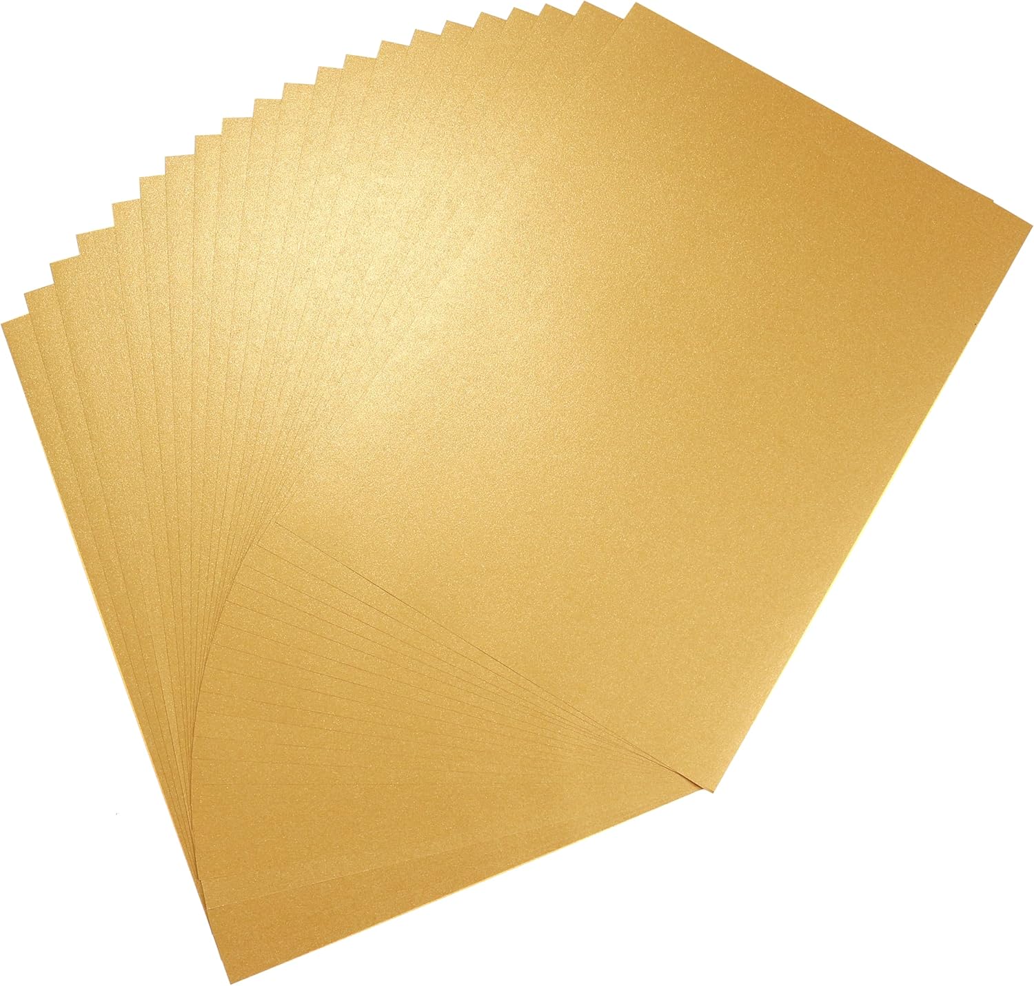 Donindis 50 Sheets A4 Pearlescent Paper Gold Metallic Craft Paper with Mother of Pearl Shimmer 120 g/m² – Bild 3