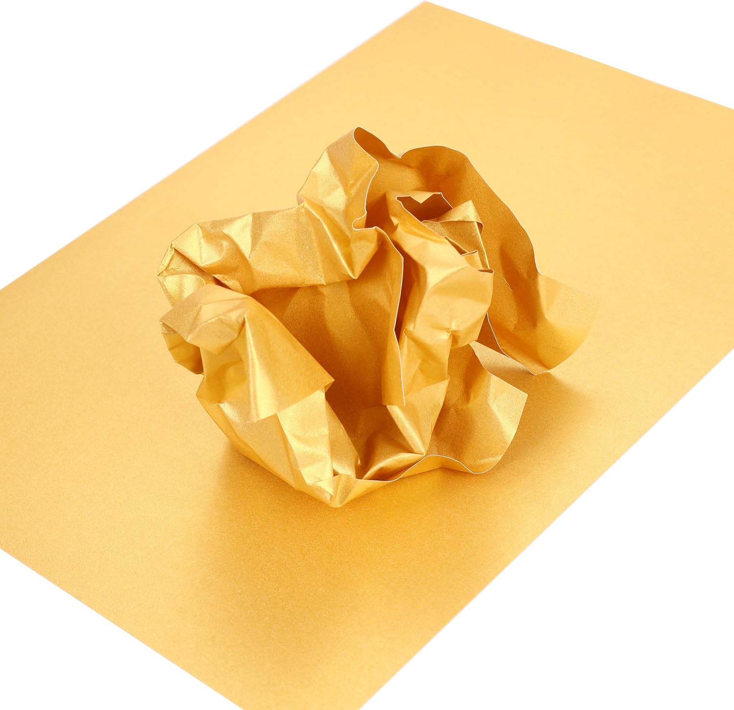 Donindis 50 Sheets A4 Pearlescent Paper Gold Metallic Craft Paper with Mother of Pearl Shimmer 120 g/m² – Bild 2