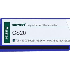 Magnetic Label Holders & Labels Support/Paper Labels Tags New 2 Pockets – Blue, blue