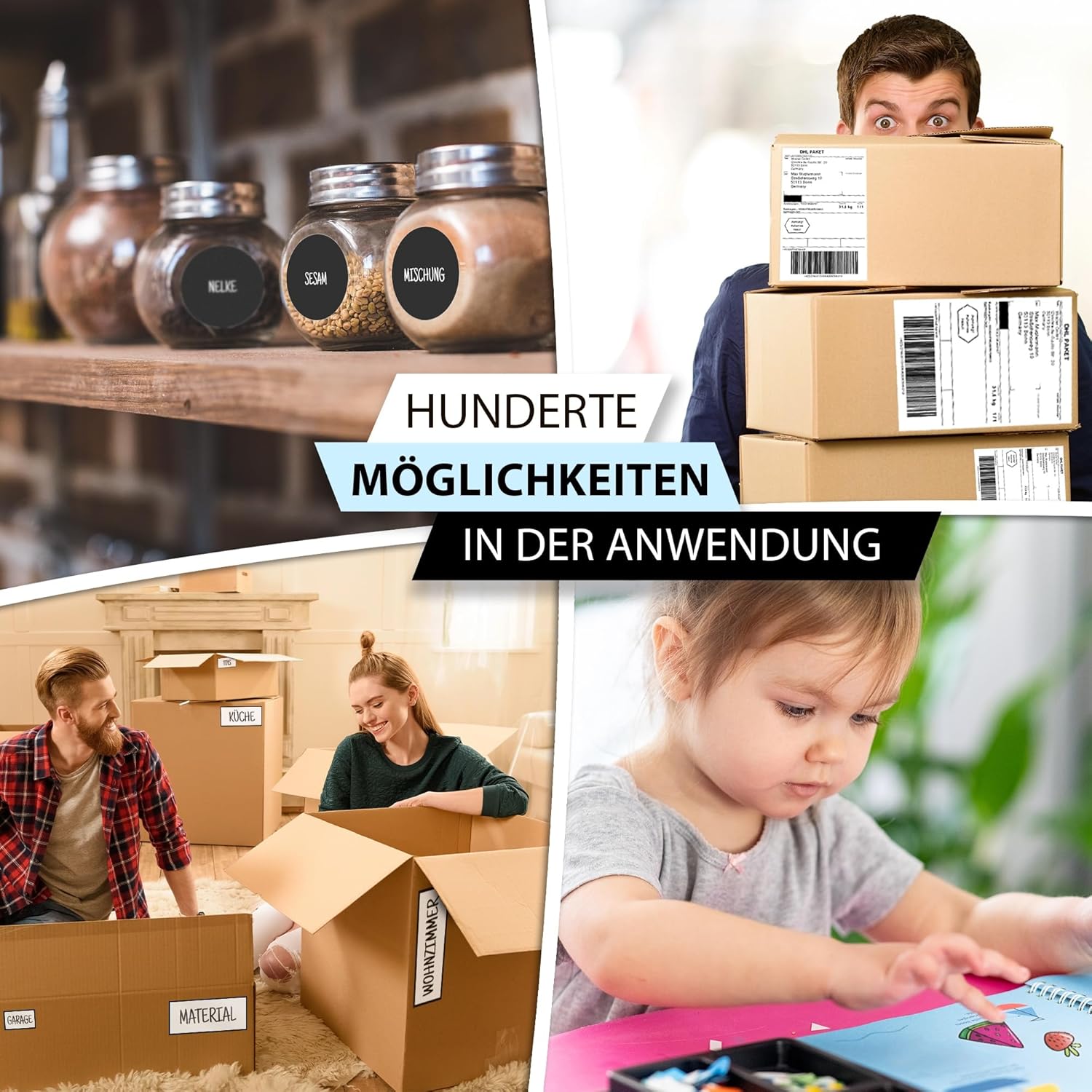 Self-Adhesive DIN A4 Labels Pack of 50 210 x 297 mm Universal Printable – Bild 7