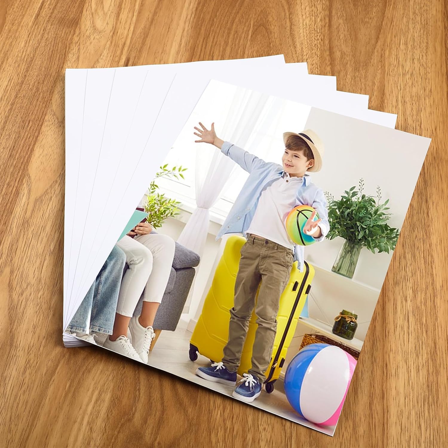 50 Sheets Photo Paper A4 Glossy, Photo Paper A4 180 g/m², Instant Dry, Waterproof, Bright White Photo Paper, Ideal for Inkjet Printers – Bild 6