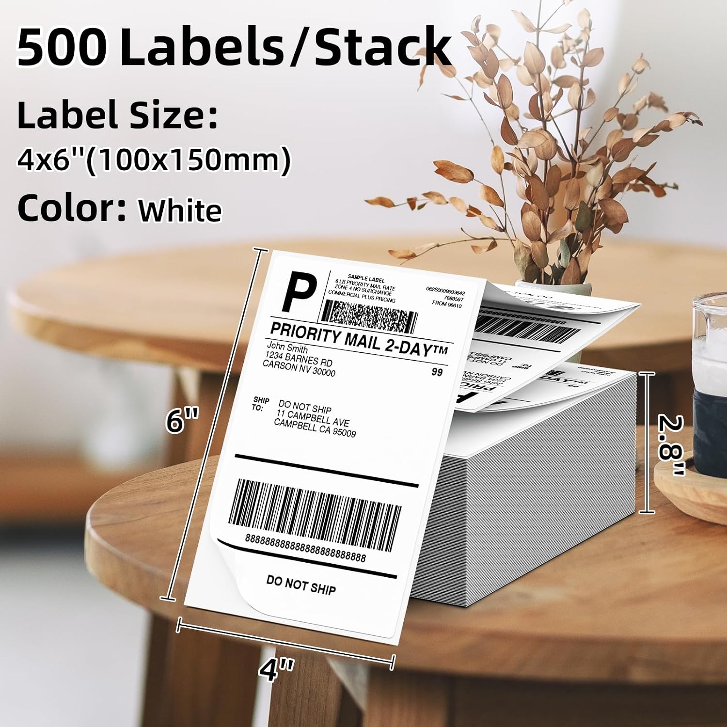 Phomemo Shipping Labels 4 x 6 Pack of 500 for DHL Label Printers – Bild 2