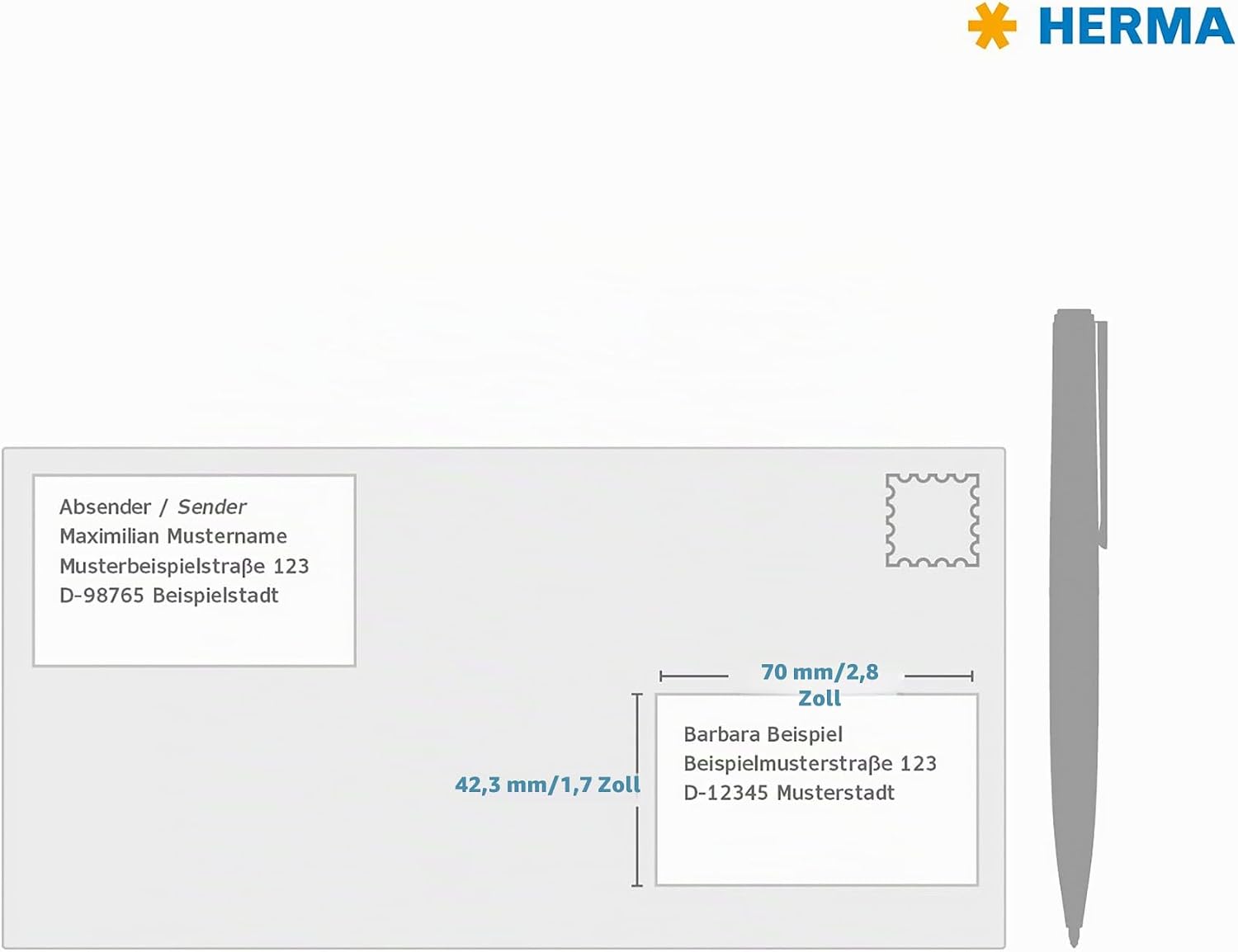 HERMA 5054 Labels Premium A4 70x42,3 mm white paper matt 525 pcs. – Bild 5