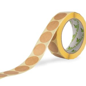 500 Kraft Stickers Round Labels 40 mm / 4 cm Diameter