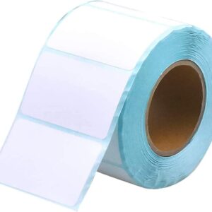 Pack of 400 Self-Adhesive Household Labels Adhesive Labels Deep Freezer Labels Stickers White for Office Kitchen Jam 5 x 3 cm Rectangular