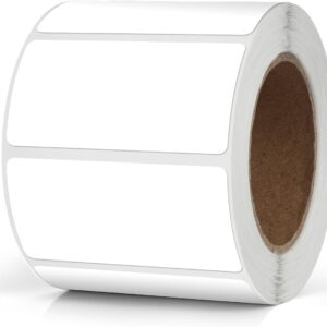 White Rectangular Stickers 50 x 25 mm Colour Coding Labels