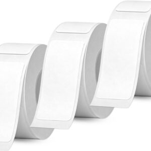 3 Rolls Replacement Label Tape 14 x 40 mm Self-Adhesive Thermal Labels