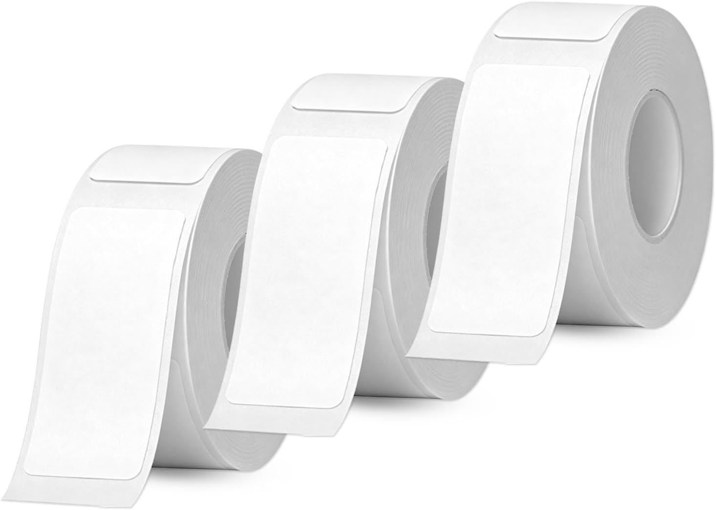 3 Rolls Replacement Label Tape 14 x 40 mm Self-Adhesive Thermal Labels