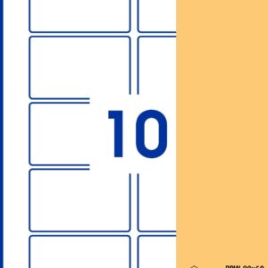 Avery 100 Labels 80mm x 50mm Rectangle White Paper Self-Adhesive Labels