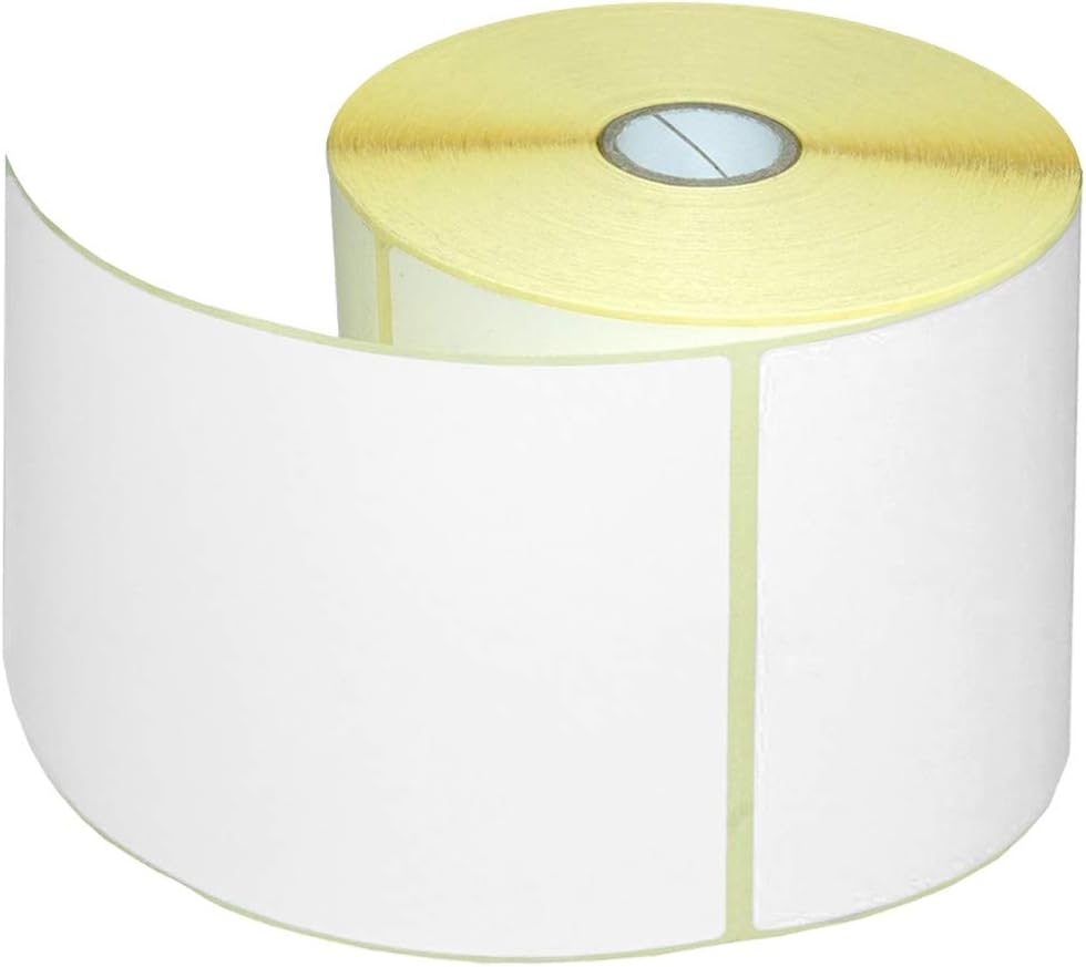 Netuno 1 Roll Thermal Labels White 100 x 150 mm Pack of 500 Shipping Labels on Roll with Perforation Self-Adhesive Labels for Thermal Printers Logistics Warehouse Paper Labels 10 x 15 cm