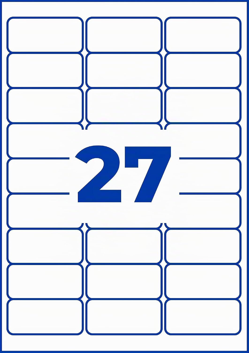 Avery Zweckform L7874 Adhesive Labels 63.5 x 29.6 mm, 20 Sheets/540 Labels/White – Bild 11