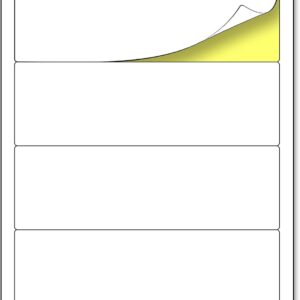 192 x 61 mm, 25 Sheets, Folder Spine, Self-Adhesive, Wide, Printable, A4