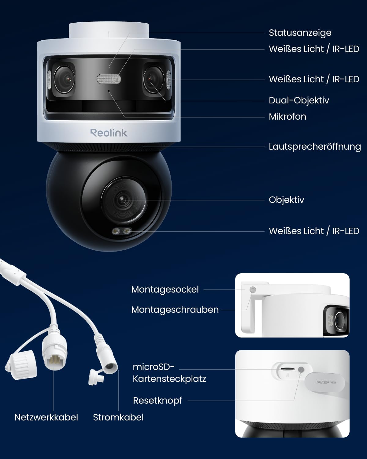 Reolink OMVI 3i PoE Triple Lens Outdoor Security Camera – Bild 9
