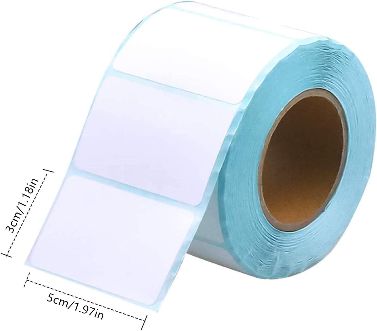 Pack of 400 Self-Adhesive Household Labels Adhesive Labels Deep Freezer Labels Stickers White for Office Kitchen Jam 5 x 3 cm Rectangular – Bild 2