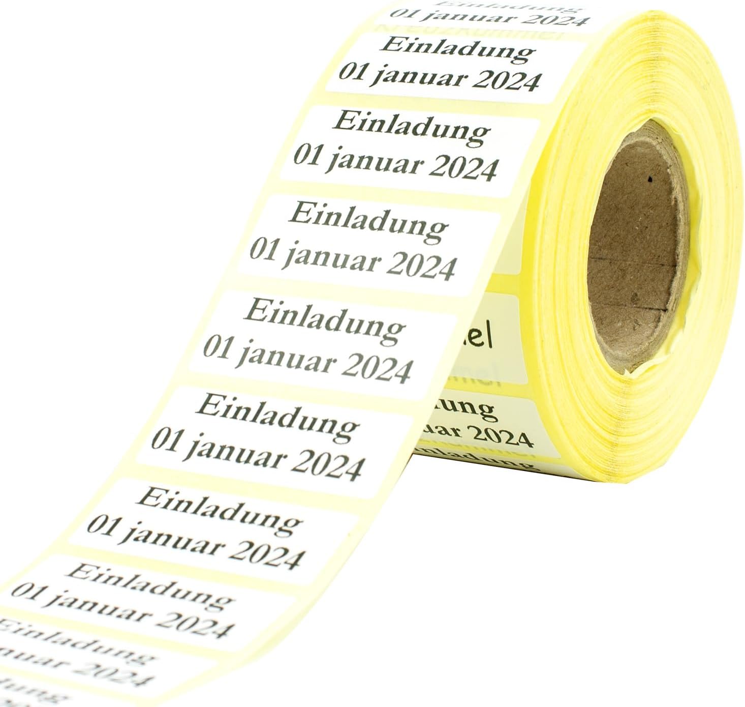 Self-Adhesive Personalised Address Labels 46 x 17 mm from 250 Labels / Roll White Paper Consisting of 1 to 5 Lines with Your Desired Text Name Stickers for Letters, School Supplies – Bild 8