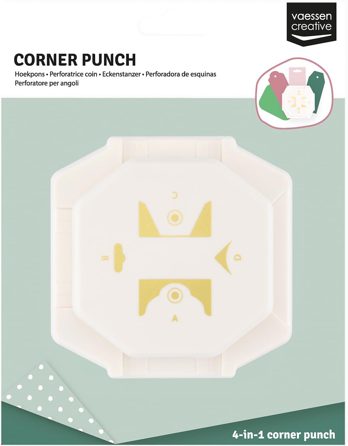 Vaessen Creative 4-in-1 Corner Punch, Classic Labels, Craft and Scrapbook – Bild 4