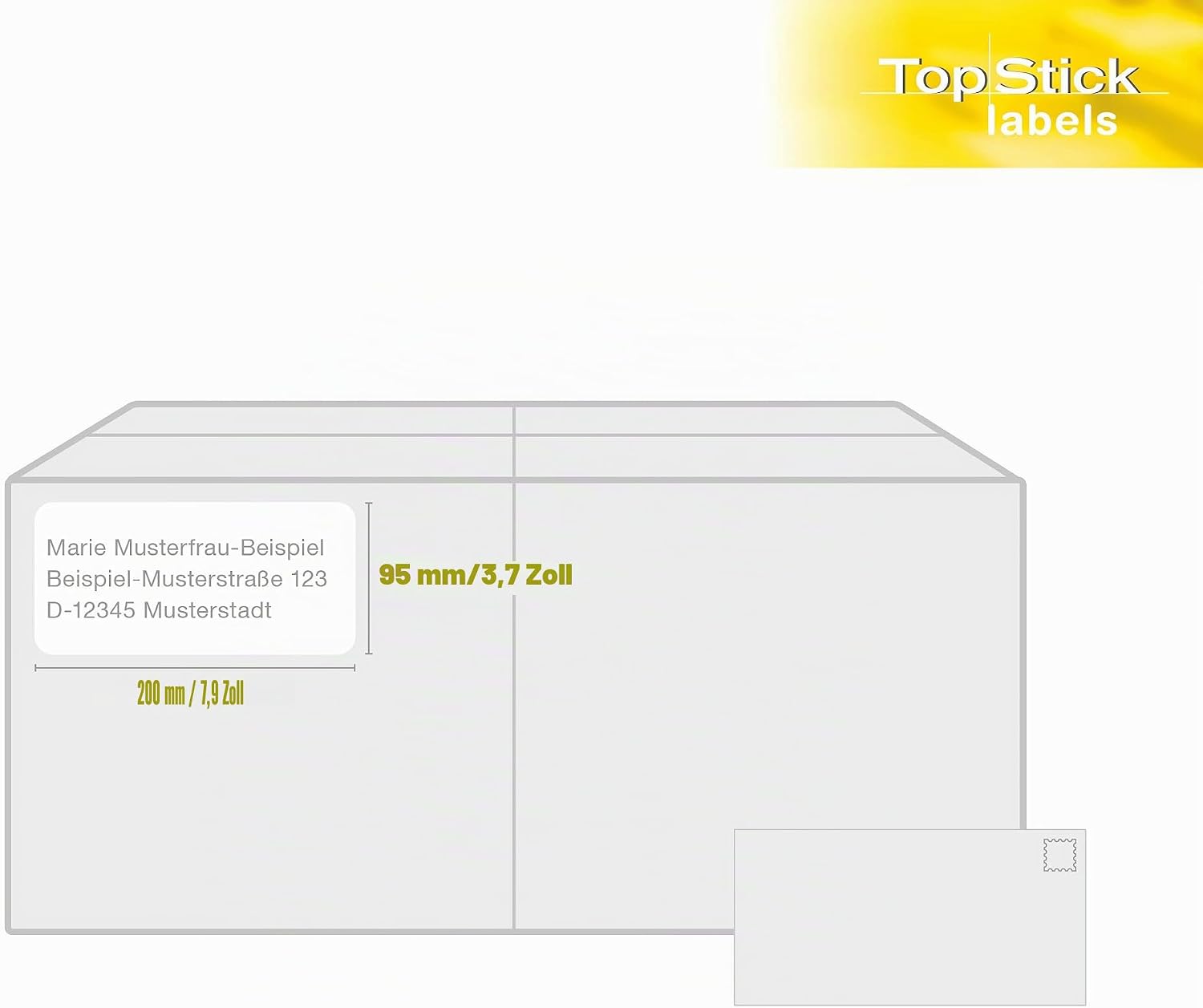 TopStick Universal Labels DIN A4 (Paper, Matte), Self-Adhesive, Printable, Permanent Address Labels, White – Bild 5