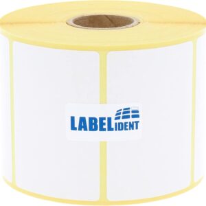 Labelident Thermal Labels 60 x 40 mm – 1,000 Labels on Roll | Direct Thermal Printable Self-Adhesive and Strong Permanent Adhesive for Thermal Printers