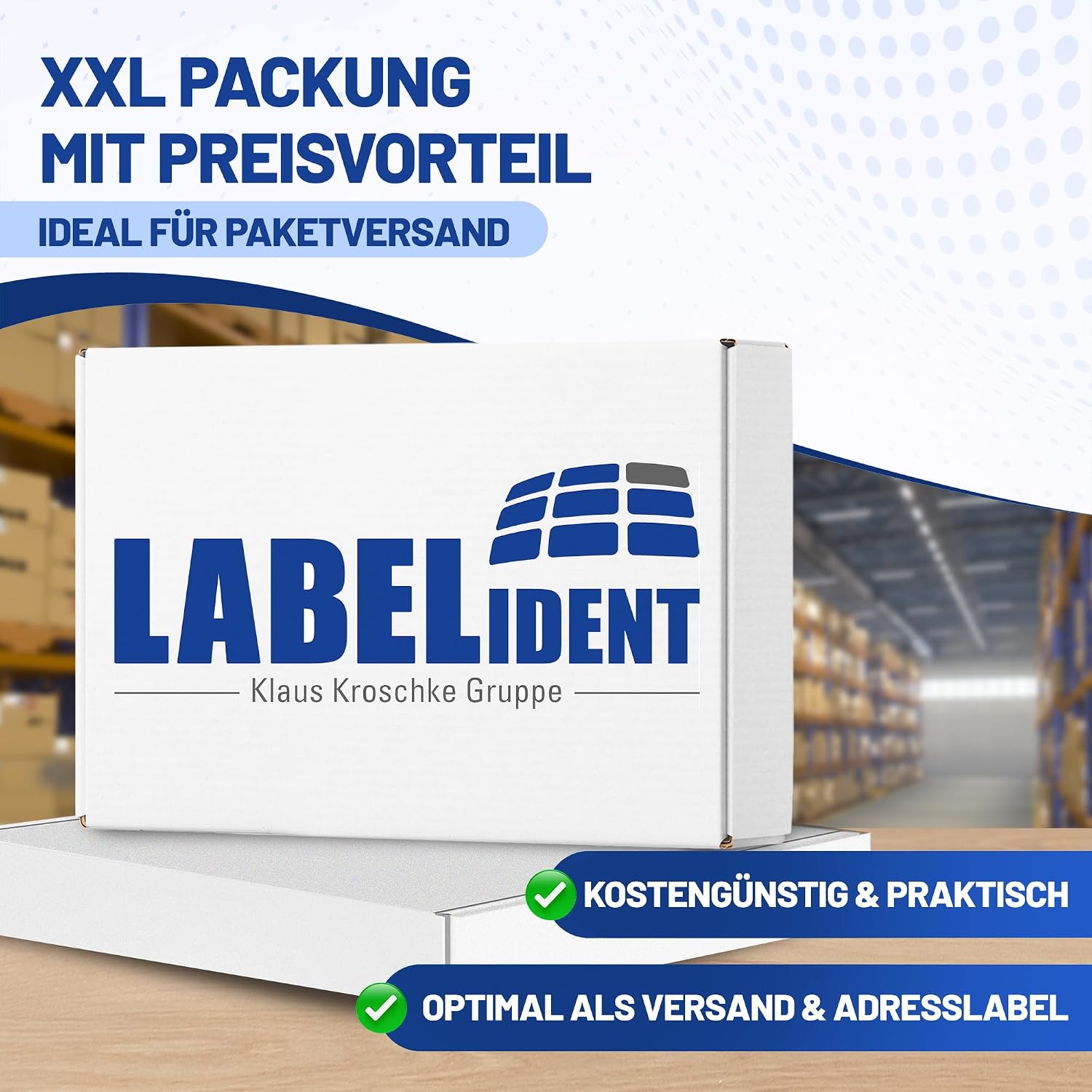 Labelident Laser Labels 105 x 74 mm White - 8 Labels per A4 Sheet - 800 Labels (100 DIN A4 Sheets) Suitable for Laser & Inkjet Printers – Bild 7