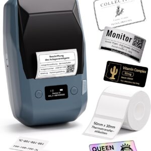 NIIMBOT M2 Etikettendrucker mit Etiketten Thermotransfer Label Printer