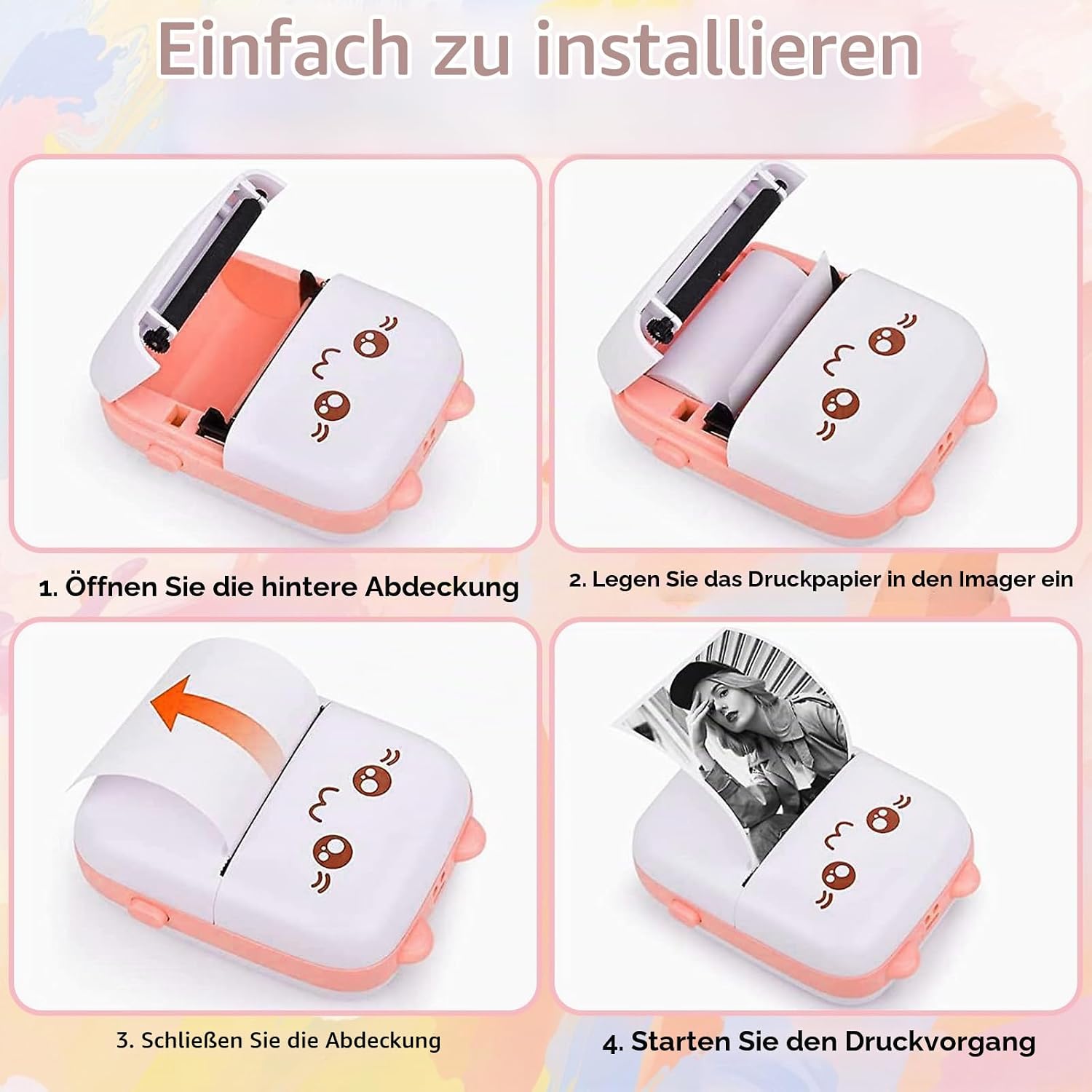21 Rolls Thermal Paper Self-Adhesive 5 Colours Thermal Rolls 57 x 25 mm – Bild 5