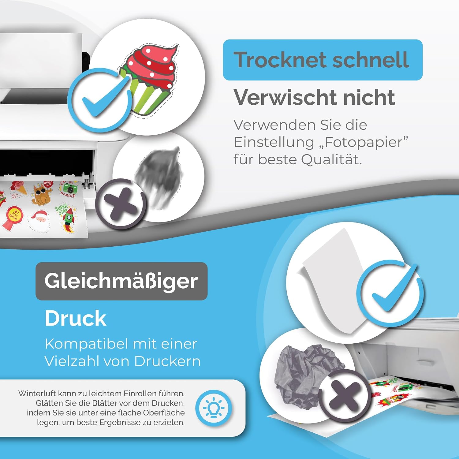 High Quality Vinyl Sticker Paper for Printing, Glossy, Waterproof – Bild 5