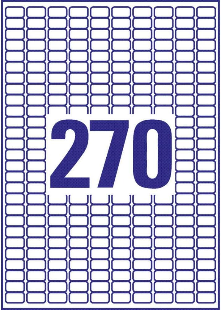 Avery Zweckform L4730REV-25 Universal Labels 17.8 x 10 mm 25 Sheets / 6750 Labels/White – Bild 2
