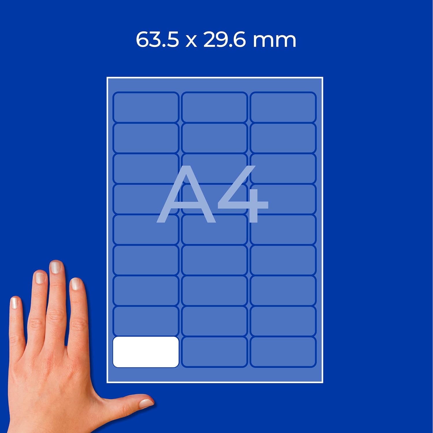 Avery Zweckform L7874 Adhesive Labels 63.5 x 29.6 mm, 20 Sheets/540 Labels/White – Bild 5