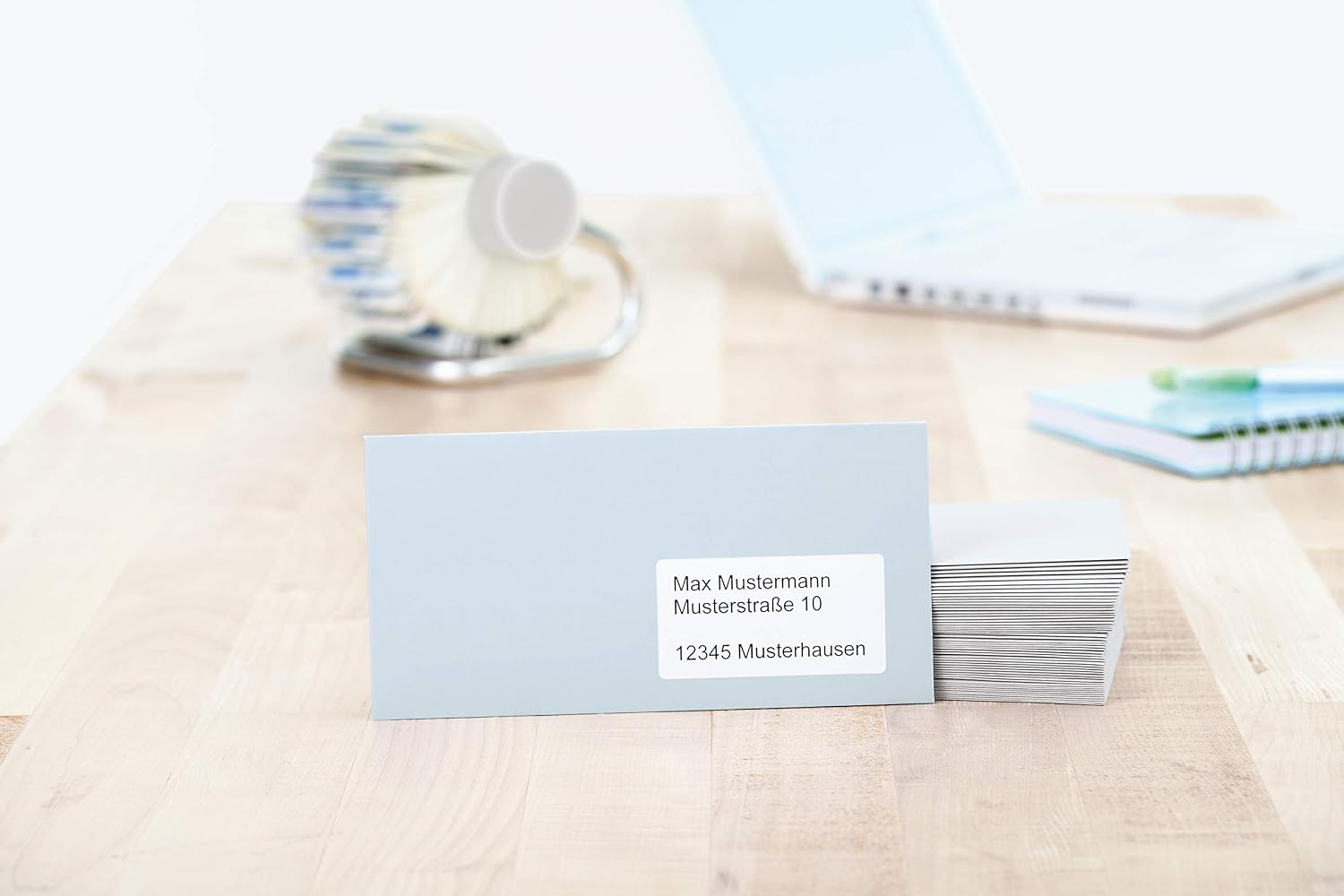 HERMA 4479 Address Labels, 100 Sheets, 88.9 x 33.8 mm, 16 per A4 Sheet, Pack of 1600, Self-Adhesive, Printable, Matt, Blank Paper Address Labels, White – Bild 3