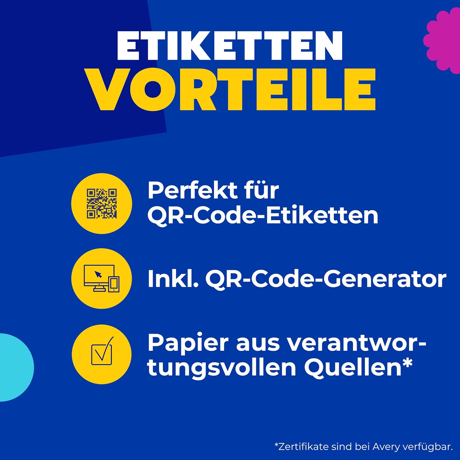 Avery Zweckform L7120-25 QR Code Labels 35 x 35 mm – Bild 3
