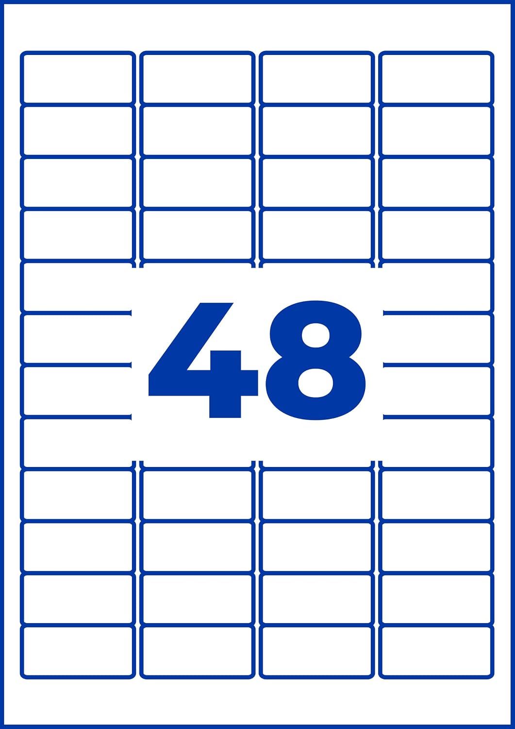 Avery Zweckform Multi-Purpose Removable Labels for all A4 Printers, 45.7 x 21.2 mm weiß (wiederablösbar) – Bild 11
