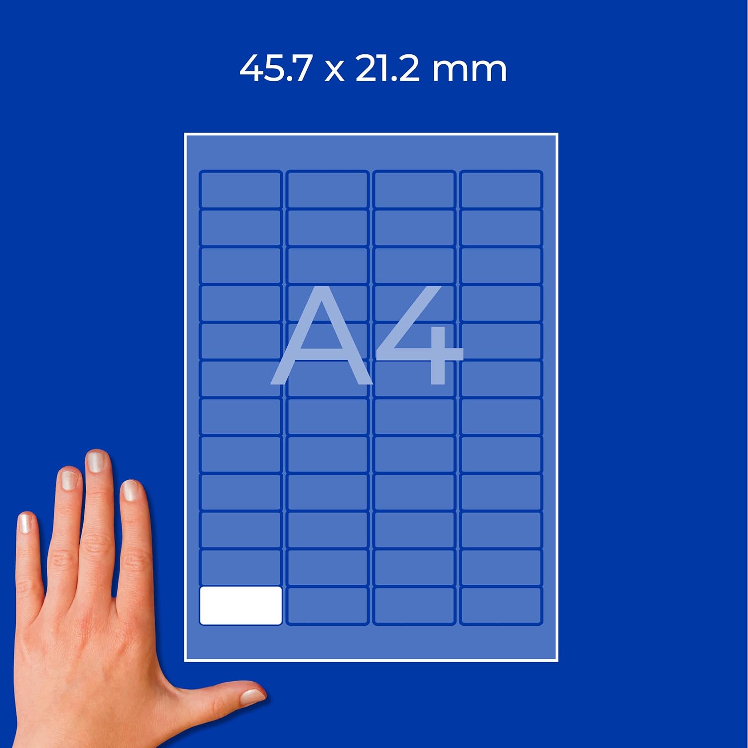 Avery Zweckform Multi-Purpose Removable Labels for all A4 Printers, 45.7 x 21.2 mm weiß (wiederablösbar) – Bild 4