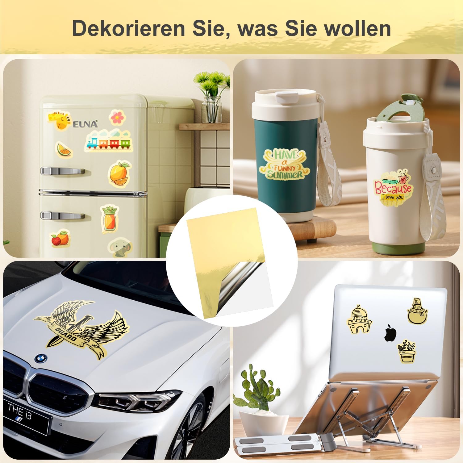 Sticker Paper for Printing Pack of 30 Waterproof Printable Adhesive Film – Bild 7