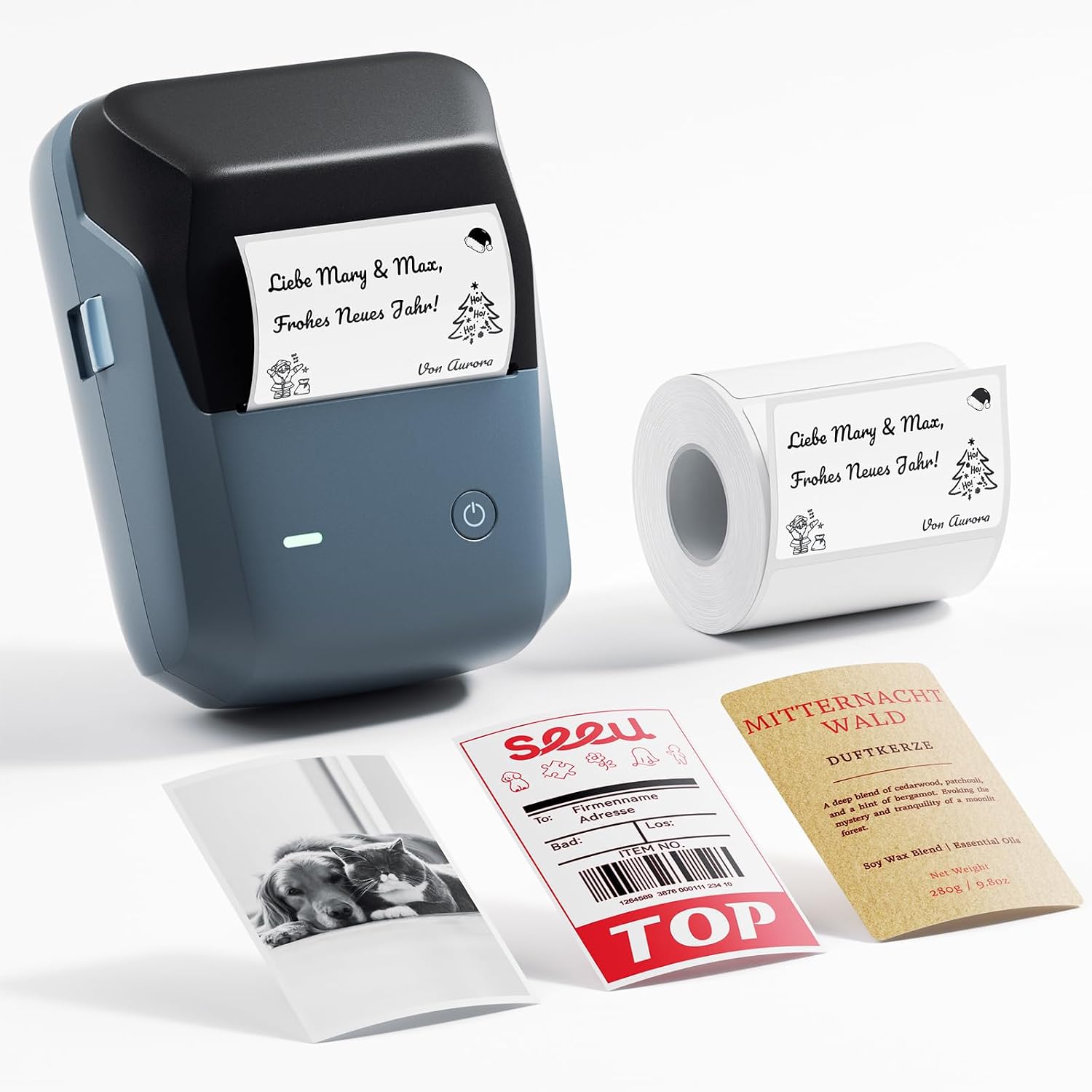 NIIMBOT Label Printer, B1 Pro with Larger Labels, 300 DPI HD