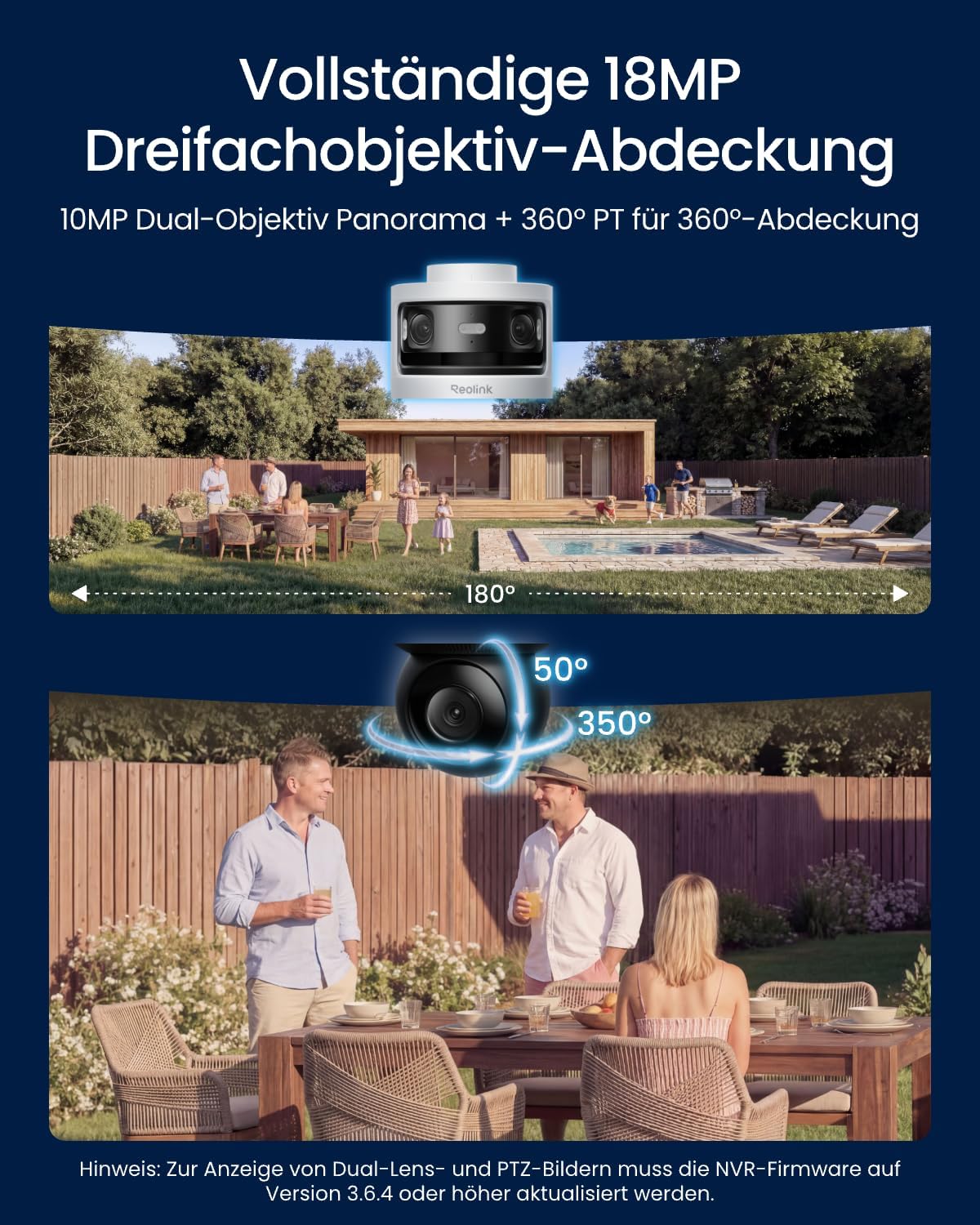 Reolink OMVI 3i PoE Triple Lens Outdoor Security Camera – Bild 2