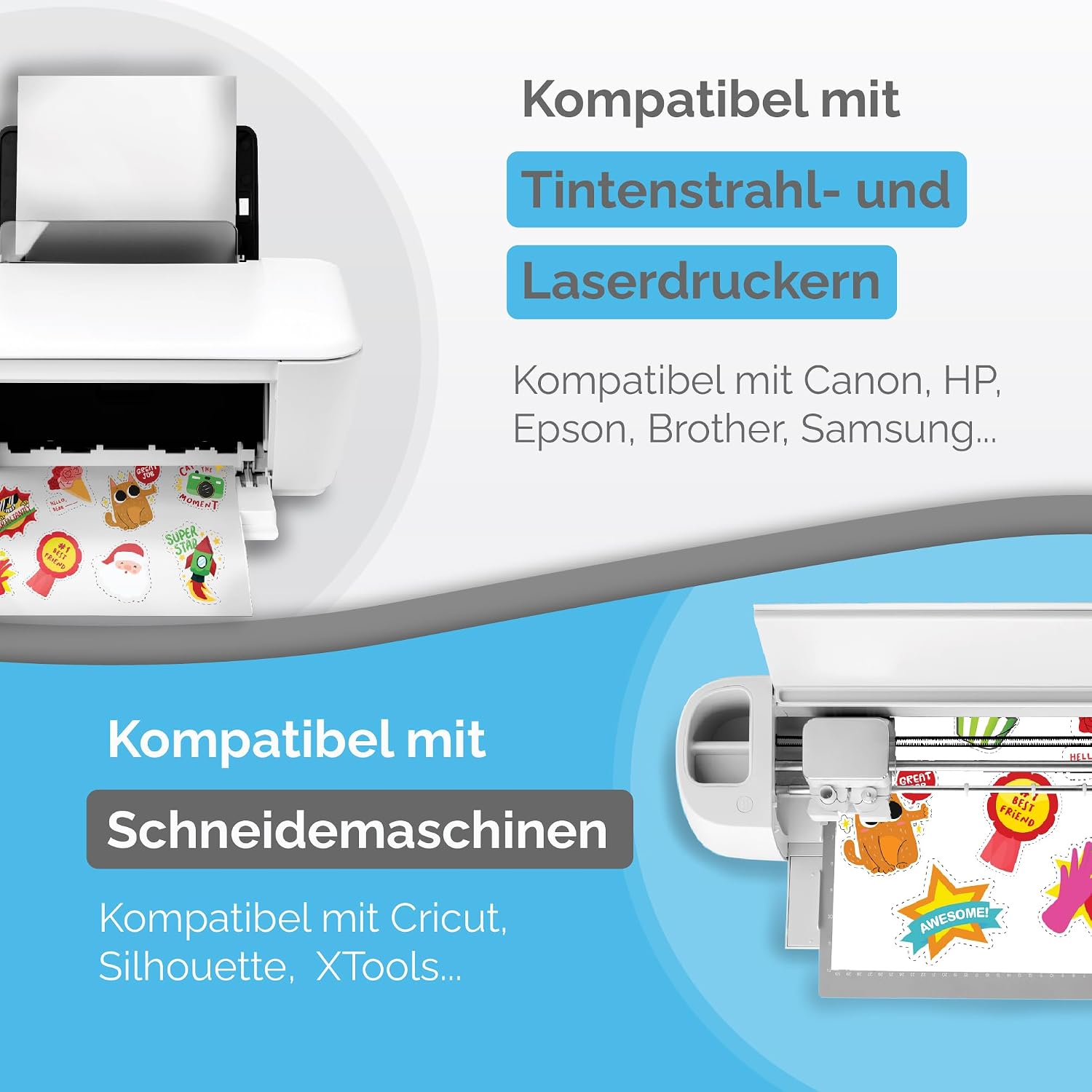 High Quality Vinyl Sticker Paper for Printing, Glossy, Waterproof – Bild 4