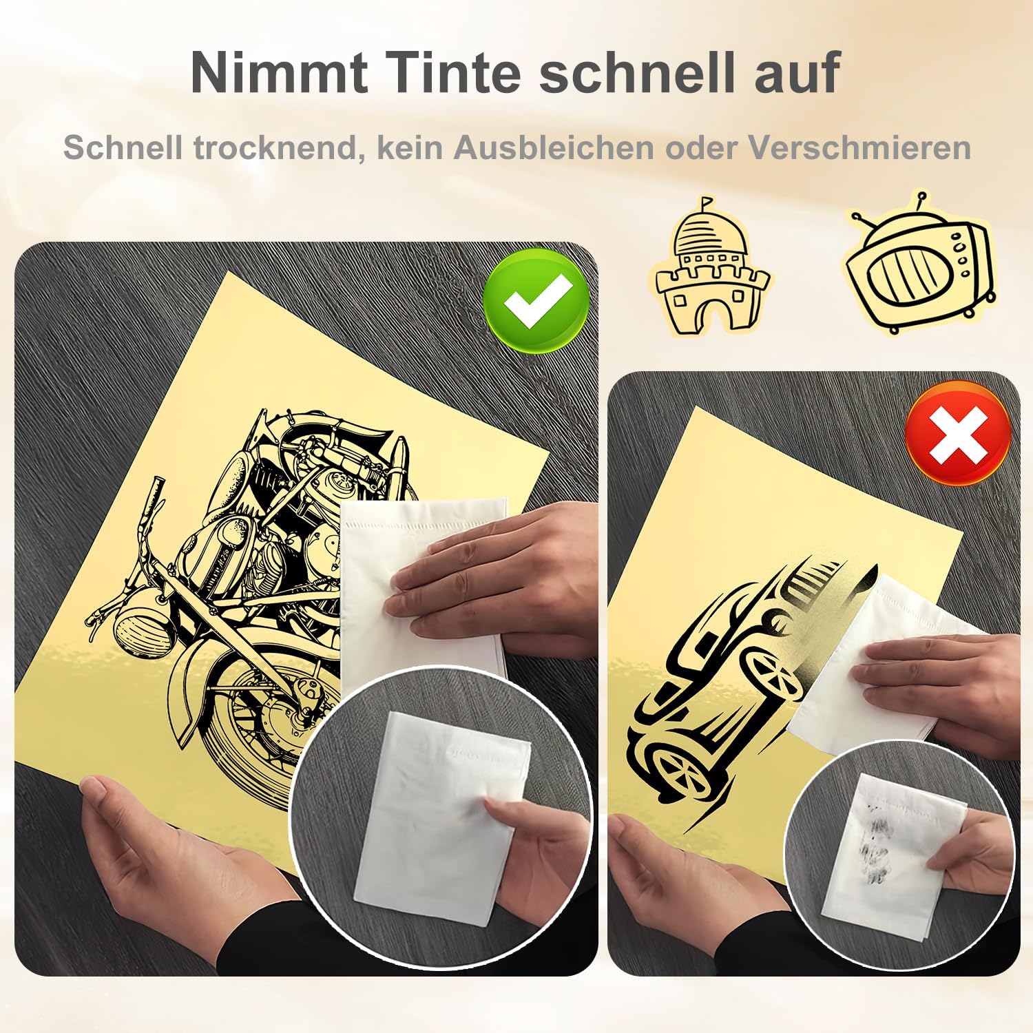 Sticker Paper for Printing Pack of 30 Waterproof Printable Adhesive Film – Bild 6