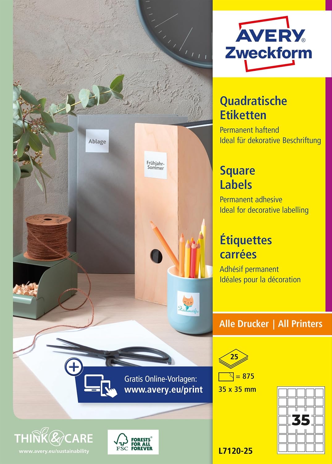 Avery Zweckform L7120-25 QR Code Labels 35 x 35 mm – Bild 10