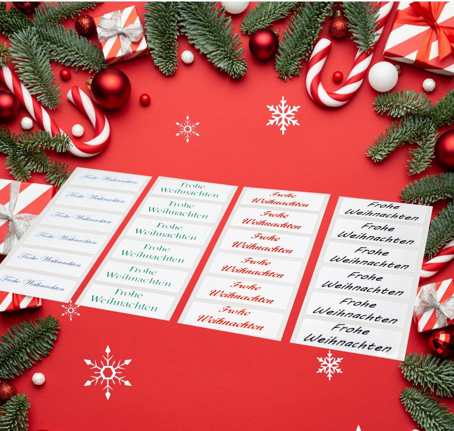 Self-Adhesive Personalised Address Labels 46 x 17 mm from 250 Labels / Roll White Paper Consisting of 1 to 5 Lines with Your Desired Text Name Stickers for Letters, School Supplies – Bild 7