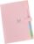 Expanding File A4, Folder with 7 Compartments, Document Folder A4 with Labels, Folder System, Document Organiser for Home, Office, School (Expanding Folder Pink)