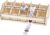 PH PandaHall Label Roll Holder Adjustable Sticker Roll Holder Wooden Label Stand Label Dispenser Label Holder Accessories for Shipping Accessories Printers Home Office Organiser