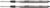 LAMY M16 Set of 2 Ballpoint Pen Large Capacity Metal Refill – Original Replacement Refill for All Lamy Ballpoint Pen Models – Indelible – Medium Line Width in Ink Colour Black